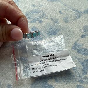 Uptown Glamour Aquamarine Ice Ring